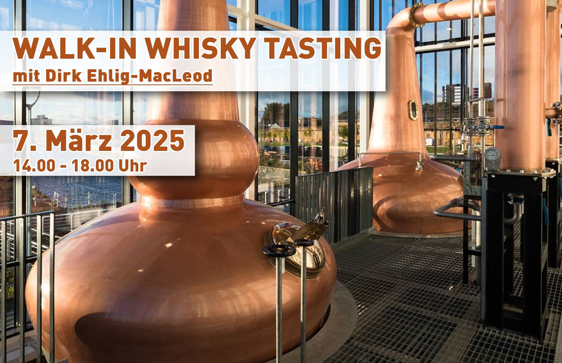 WALK-IN WHISKY TASTING mit Dirk Ehlig-MacLeod 7.3.2025